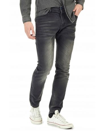 Only&Sons Grafitowe Męskie Jeansy Regular Fit