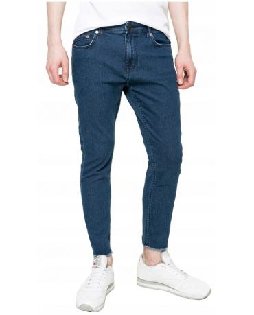Only&Sons Granatowe Jeansy 7/8 Męskie