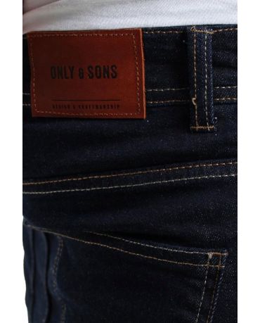 Only&Sons Granatowe Jeansy Dopasowane Skinny Fit Męskie