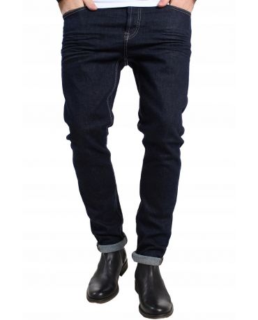 Only&Sons Granatowe Jeansy Dopasowane Skinny Fit Męskie