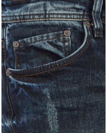 Only&Sons Granatowe Jeansy Męskie Vintage Zwężane