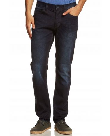 Only&Sons Granatowe Klasyczne Jeansy Męskie Regular