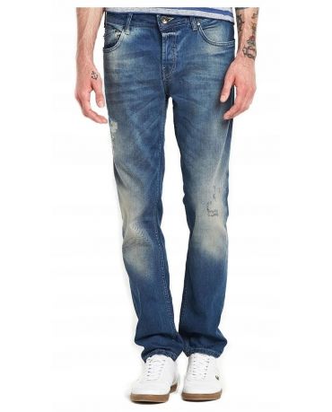 Only&Sons Niebieskie Jeansy Męskie Przejaśnienia Przetarcia Klasyczne