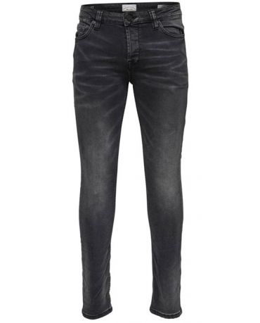 Only&Sons Ciemno Szare Cieniowane Jeansy Miękkie Wygodne