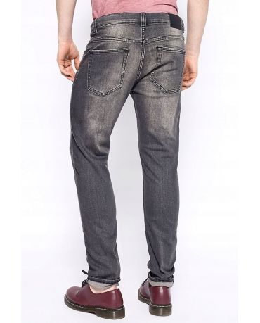 Only&Sons Szare Jeansy Slim Fit Przecierane Męskie