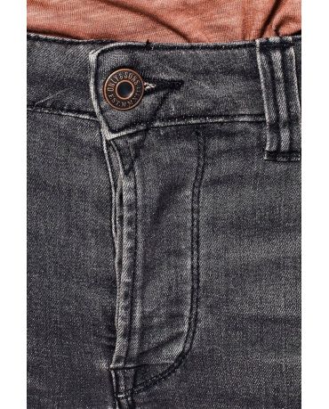 Only&Sons Szare Jeansy Slim Fit Przecierane Męskie