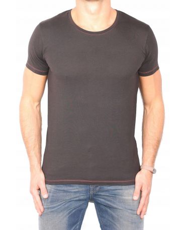 PIMA BAWEŁNA t-shirt Selected Homme BLACK NOWY