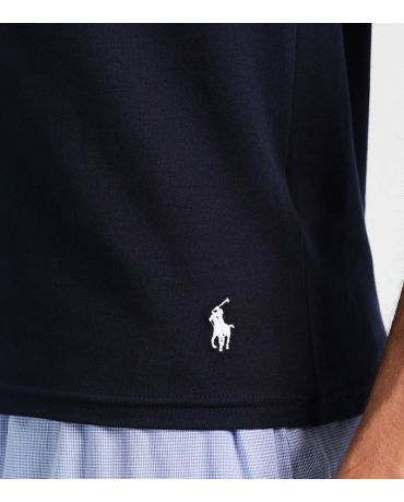 POLO RALPH LAUREN Granatowa Koszulka O-neck Klasyczna