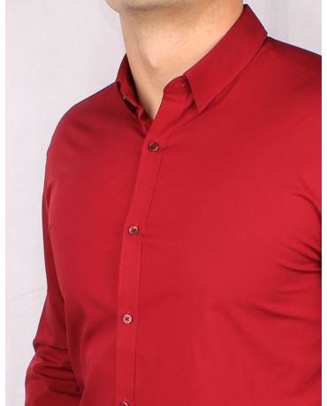 SELECTED HOMME BORDOWA KOSZULA ELEGANCKA L