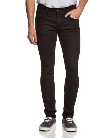 Selected Homme Czarne Jeansy Rurki Męskie
