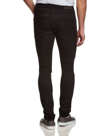 Selected Homme Czarne Jeansy Rurki Męskie