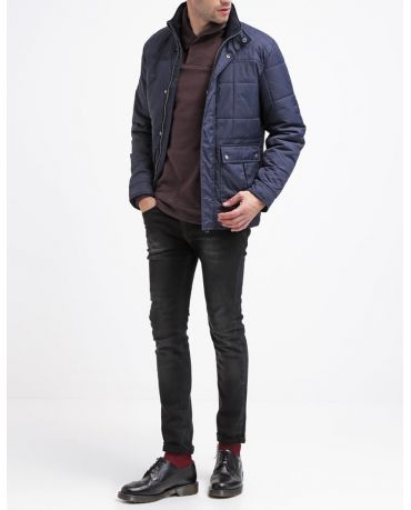 SELECTED HOMME GRANATOWA OCIEPLANA KURTKA M