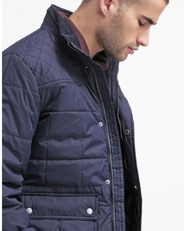 SELECTED HOMME GRANATOWA OCIEPLANA KURTKA M