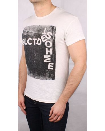 SELECTED HOMME KREMOWA KOSZULKA L/XL