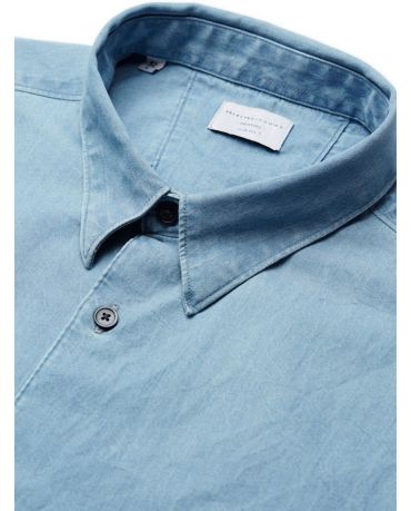 SELECTED HOMME NIEBIESKA KOSZULA S
