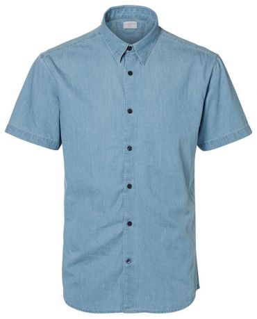 SELECTED HOMME NIEBIESKA KOSZULA S