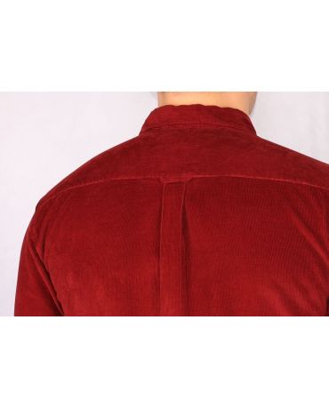 SELECTED HOMME SZTRUKSOWA KOSZULA BORDOWA L