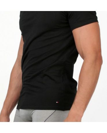Tommy Hilfiger Czarna Koszulka V-neck