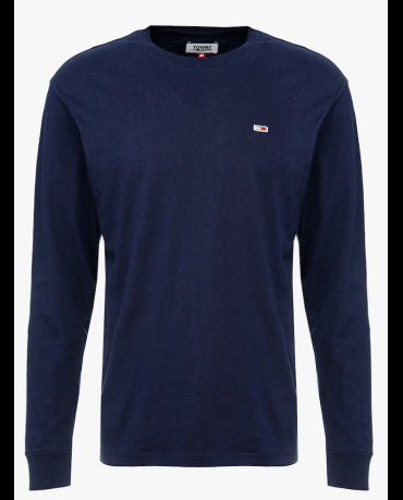 TOMMY JEANS Granatowy Klasyczny Longsleeve